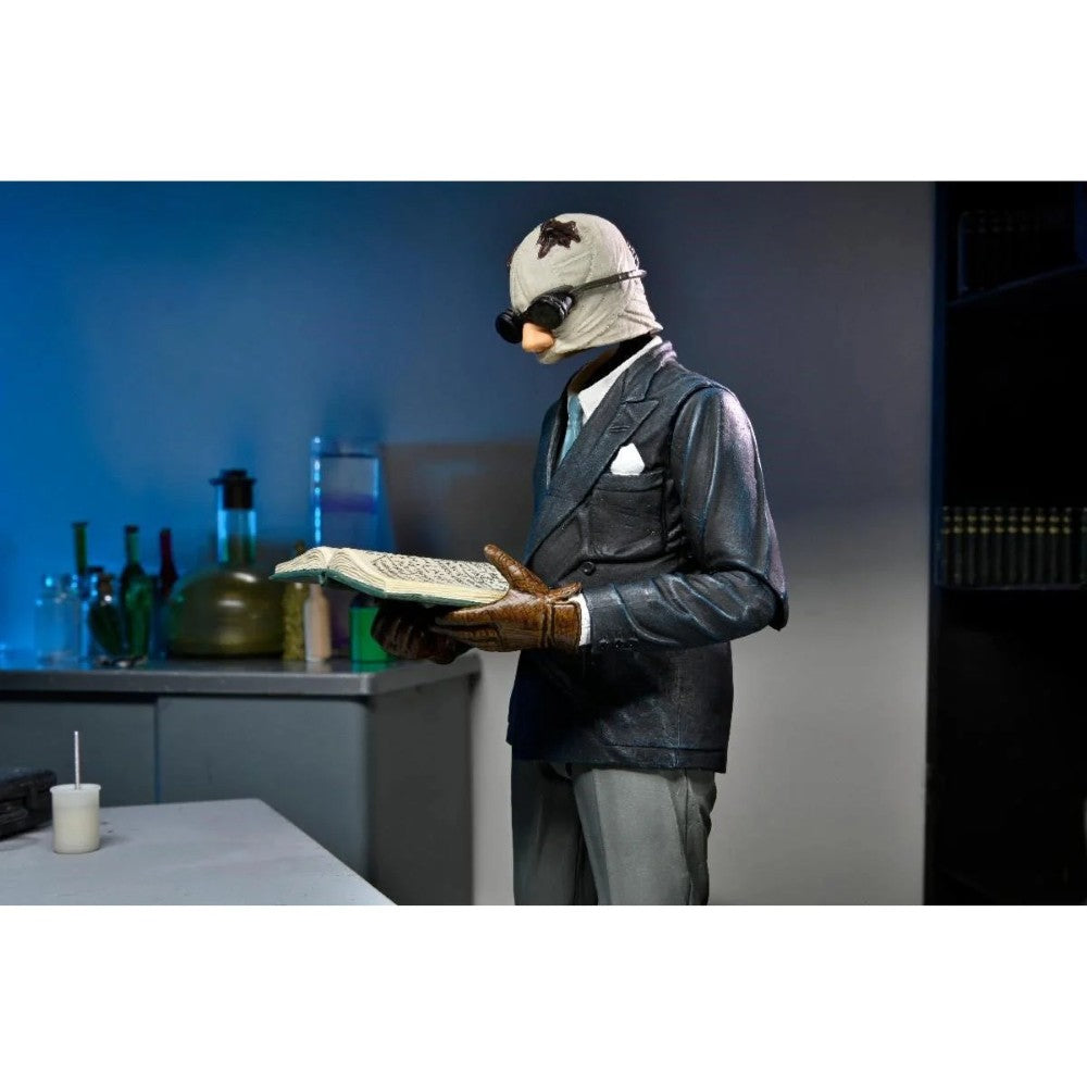 The Invisible Man Universal Monsters Ultimate Action Figure NECA 7” new in box wearing suit and goggles collectible