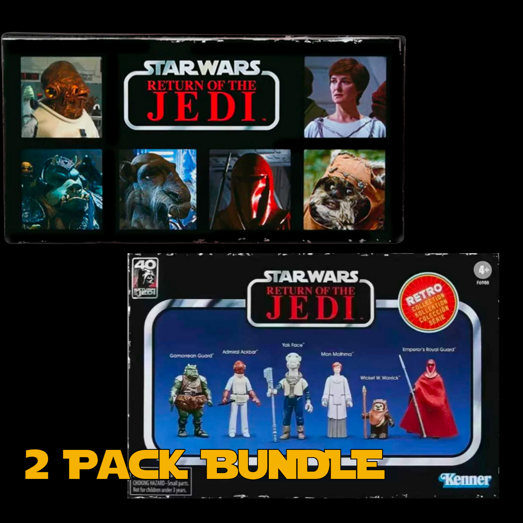 Kenner Star Wars Retro Collection Return of the Jedi 3.75-inch action figures set 2-pack with six characters