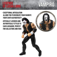Vampiro with WSX Belt Legends of Lucha Libre Premium 1:12 Scale 6" Action Figure by Boss Fight Studio Llc new in box collectible
