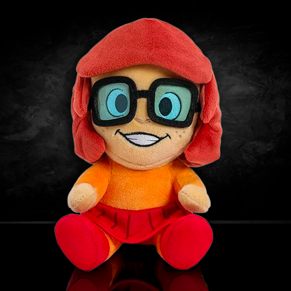 Kidrobot Scooby-Doo Velma Dinkley 8-inch Phunny plush with signature glasses and orange outfit design
