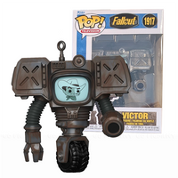 Victor Fallout TV Show Funko Pop Vinyl Figure 1917 Collectible Robot (in case) by FUNKO displayed with box