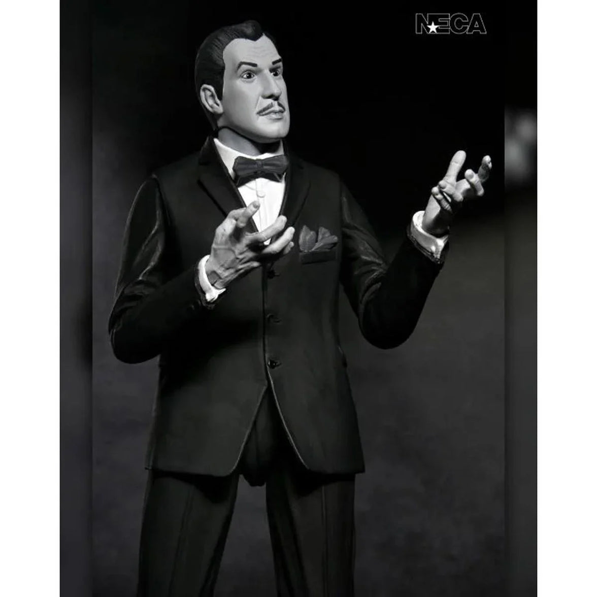 Vincent Price - Ultimate Silver Screen Edition B&W NECA 7-Inch Action Figure in black tuxedo new in box collectible by Neca