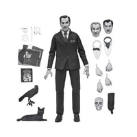 Vincent Price - Ultimate Silver Screen Edition B&W NECA 7-Inch Action Figure new in box with multiple faceplates and accessories by Neca