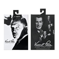 Vincent Price - Ultimate Silver Screen Edition B&W NECA 7-Inch Action Figure packaging front and back by Neca new in box