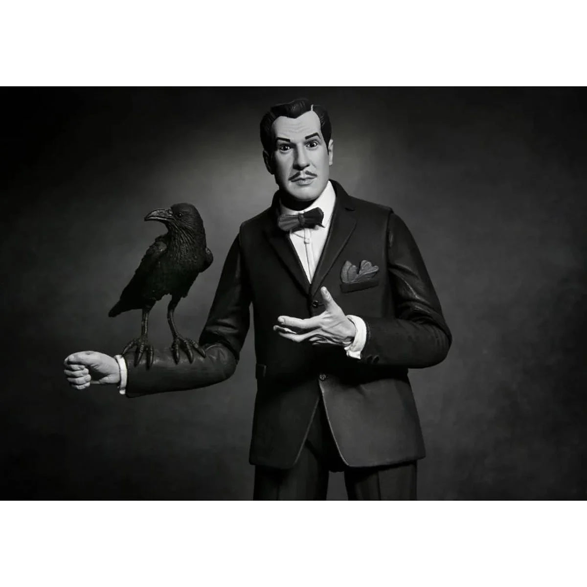 Vincent Price - Ultimate Silver Screen Edition B&W NECA 7-Inch Action Figure new in box with raven accessory by Neca