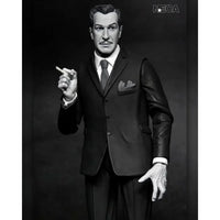 Vincent Price - Ultimate Silver Screen Edition B&W NECA 7-Inch Action Figure in black suit holding cigarette new in box