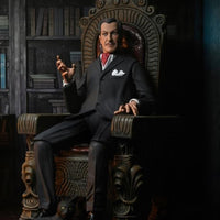 Vincent Price - Ultimate Master of Menace NECA 7-Inch Scale Action Figure seated in ornate chair new in box collectible by Neca