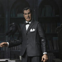 Vincent Price - Ultimate Master of Menace NECA 7-Inch Scale Action Figure in black tuxedo with raven figure by Neca new in box collectible