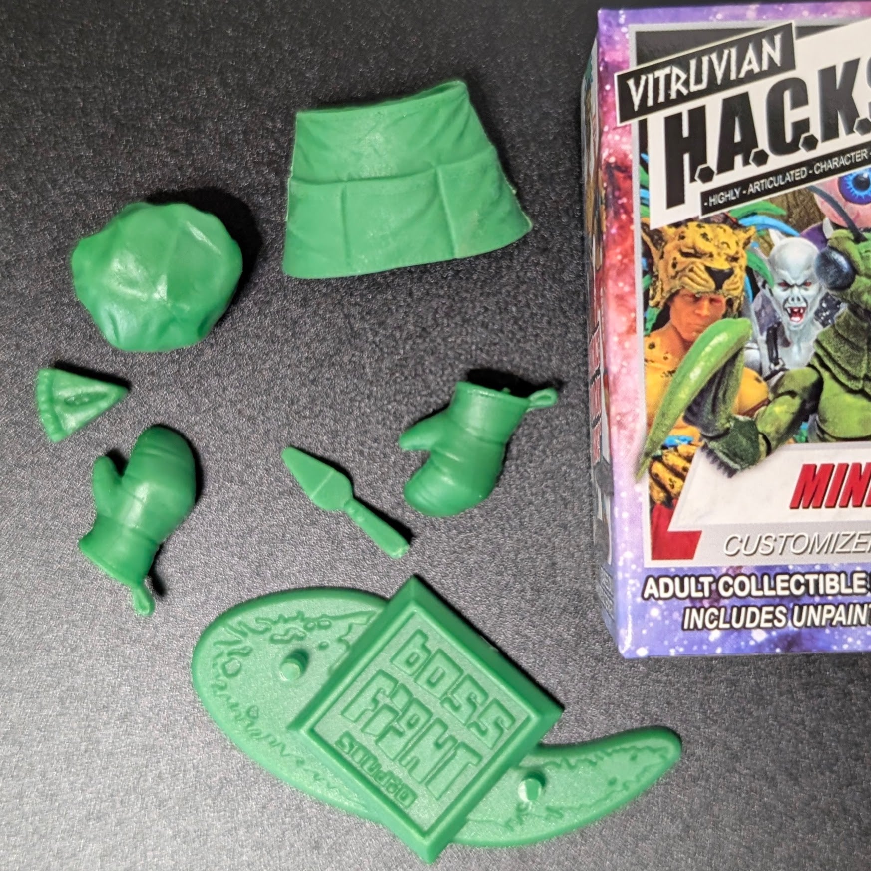 Vitruvian H.A.C.K.S. Mini-Kits: U-PICK Verified Choice Custom Action Figure Accessory Set HACKS by Boss Fight Studio Llc new in box green parts