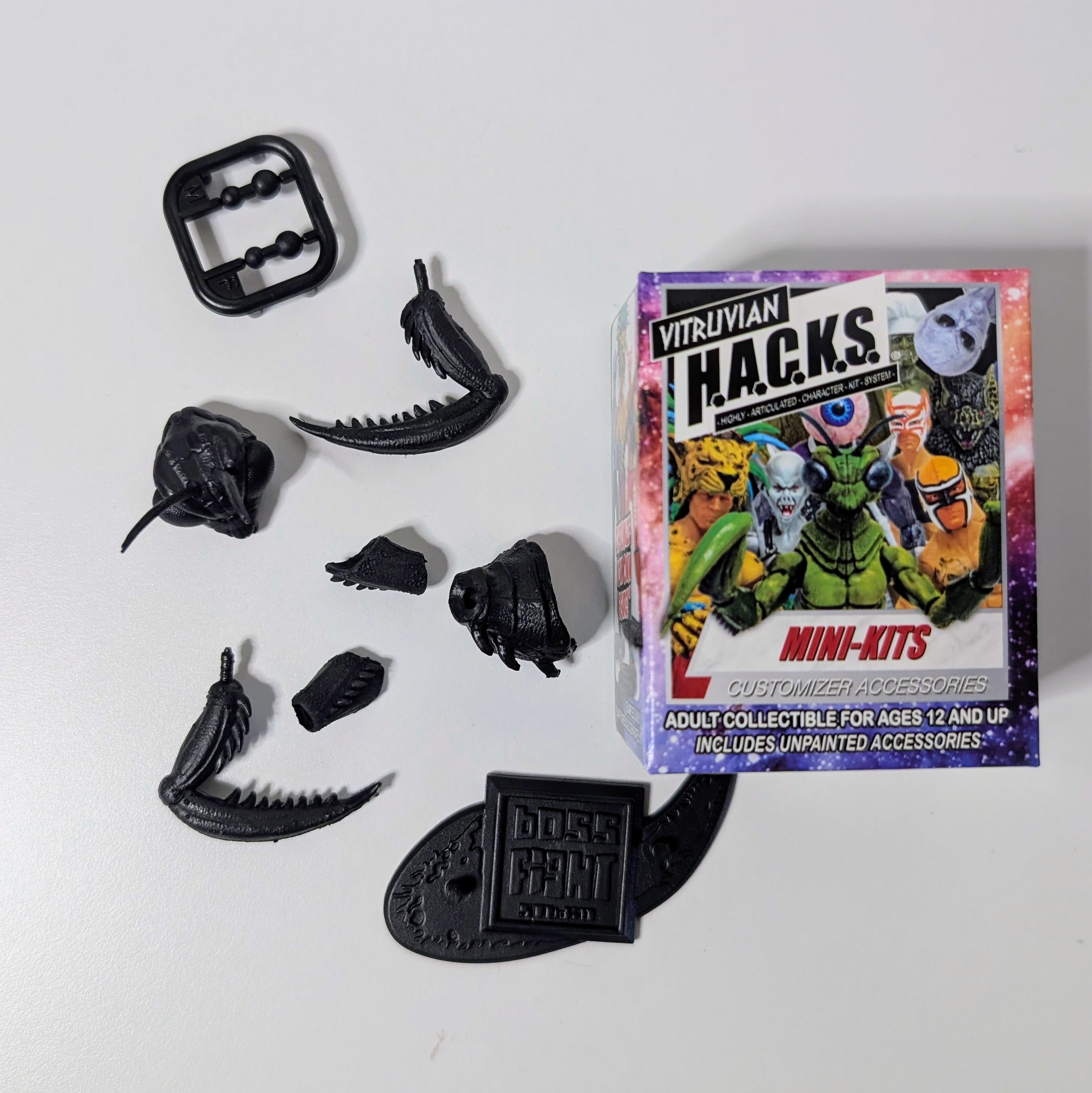 Vitruvian H.A.C.K.S. Mini-Kits: U-PICK Verified Choice Custom Action Figure Accessory Set HACKS by Boss Fight Studio Llc new in box black parts
