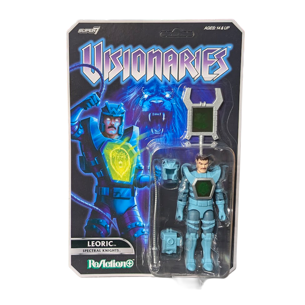 Leoric Visionaries 3.75-Inch Action Figure ReAction by Super7 in retro blister packaging