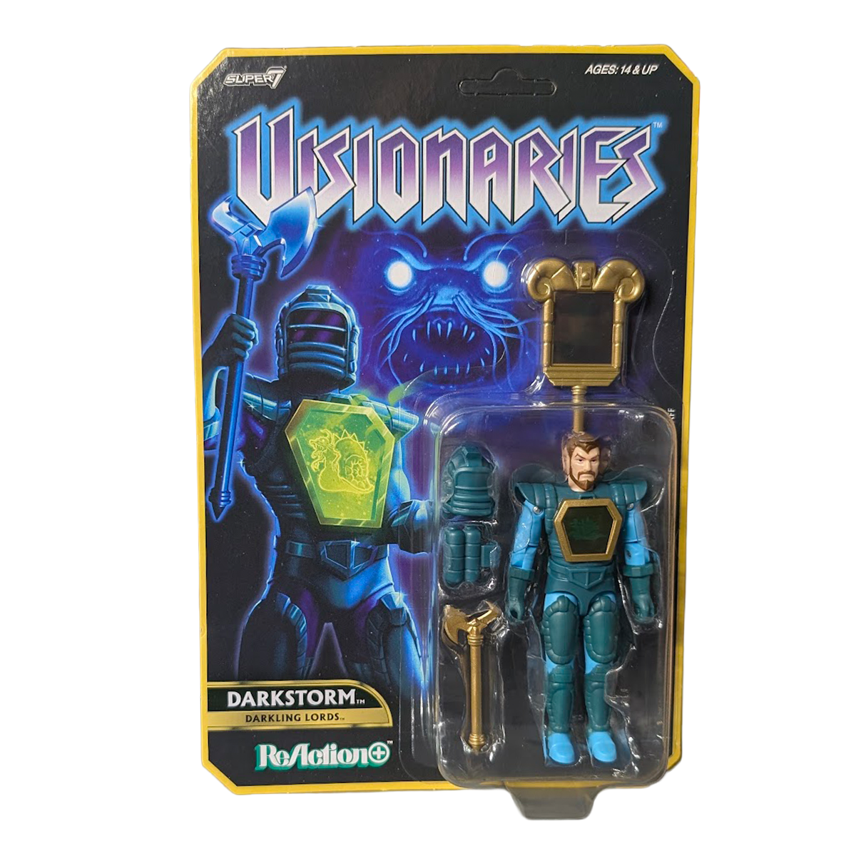 Darkstorm Visionaries 3.75-Inch Action Figure ReAction+ Super7 in original packaging