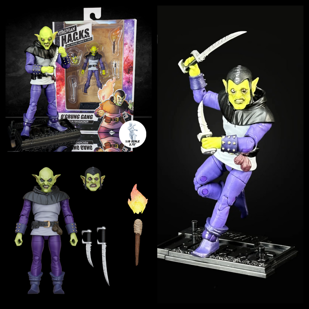 Goblin Ransacker Vitruvian H.A.C.K.S. O'Grung Gang Action Figure Boss Fight new in box with accessories by Boss Fight Studio Llc