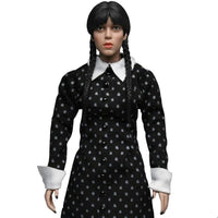 Wednesday Addams Classic Dress 8-Inch Clothed Action Figure NECA with braided hair and black dress new in box collectible