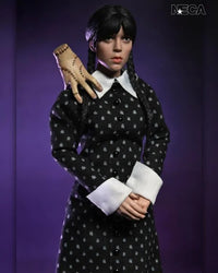Wednesday Addams Classic Dress 8-Inch Clothed Action Figure NECA with braided hair and detailed outfit new in box collectible