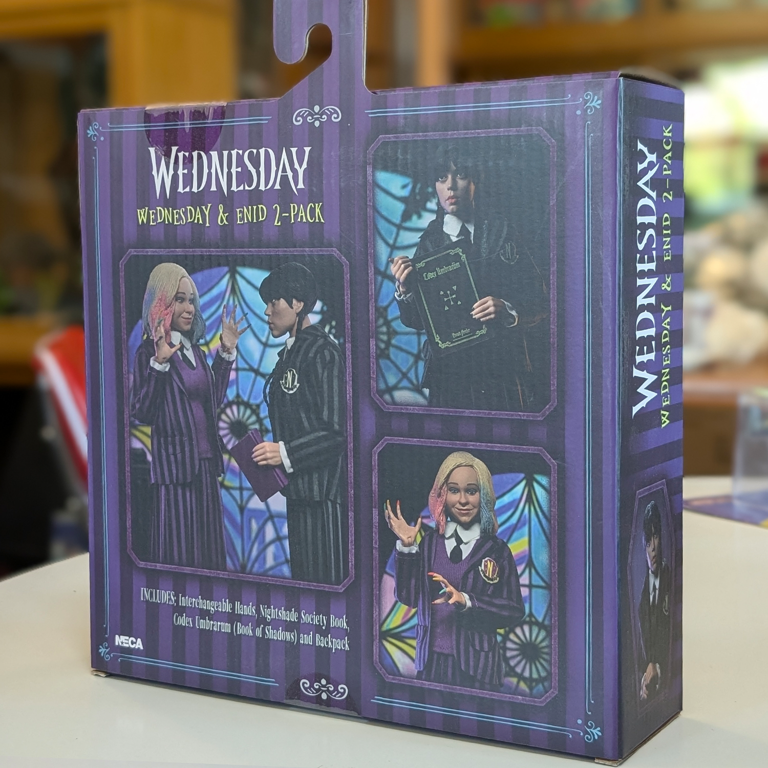 Wednesday and Enid 8-Inch Clothed Action Figure 2-Pack new in box by NECA from The Addams Family collectible set