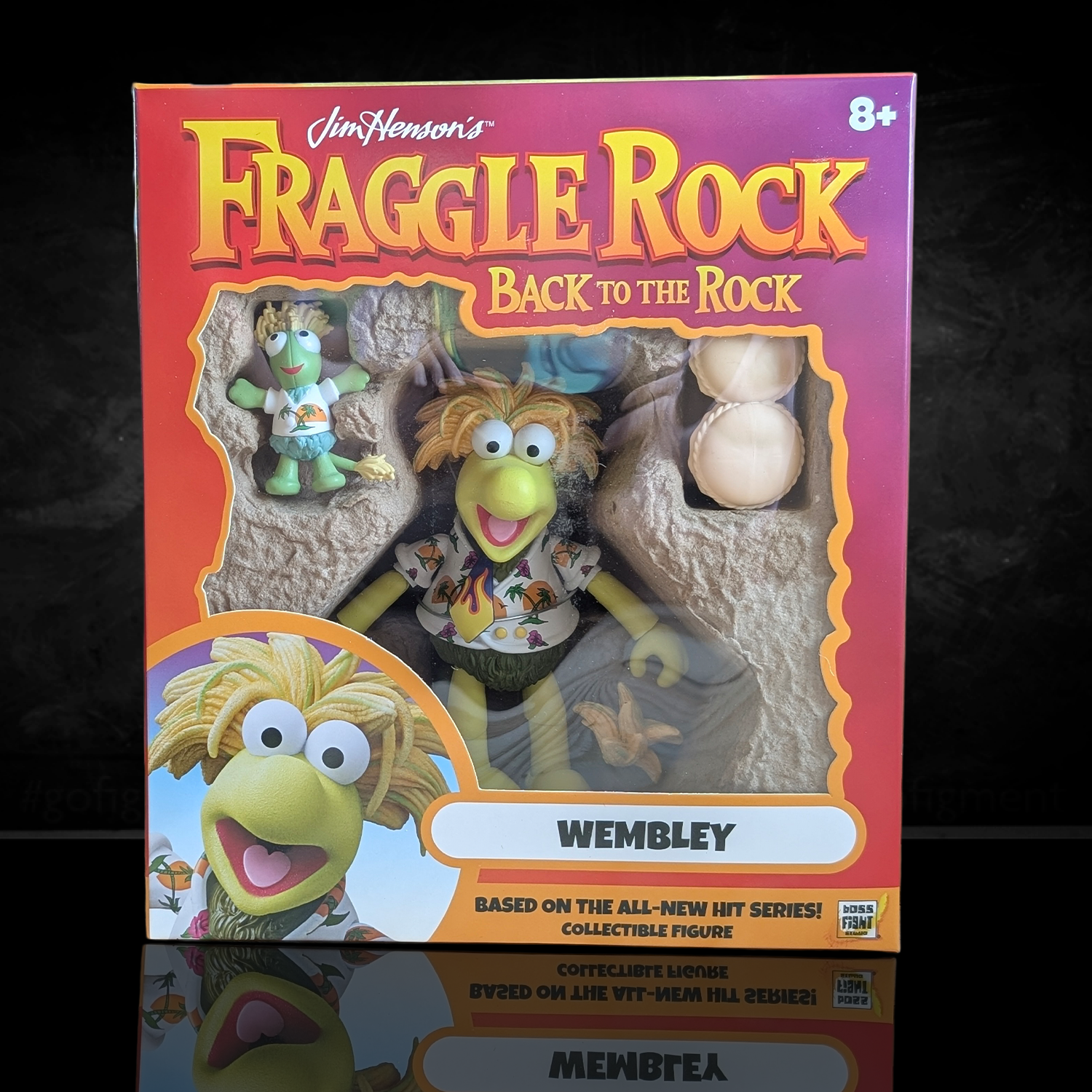 Wembley Fraggle Rock Action Figure Wave 2 Boss Fight Studio GoFigment new in box with detailed packaging collectible