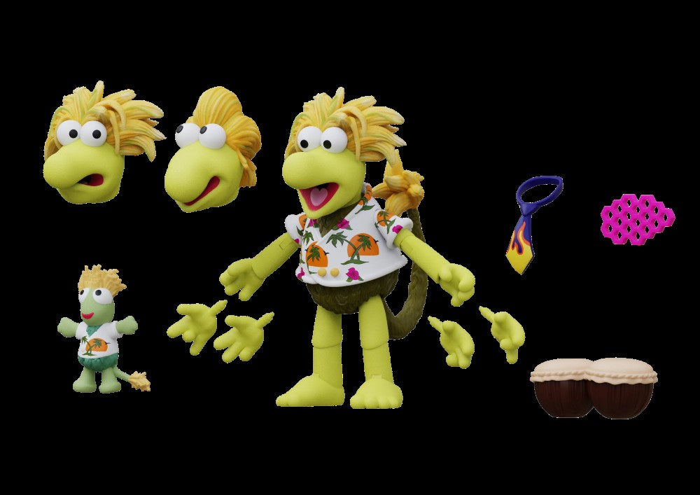 Wembley Fraggle Rock Action Figure Wave 2 Boss Fight Studio GoFigment new in box with extra hands and head accessories