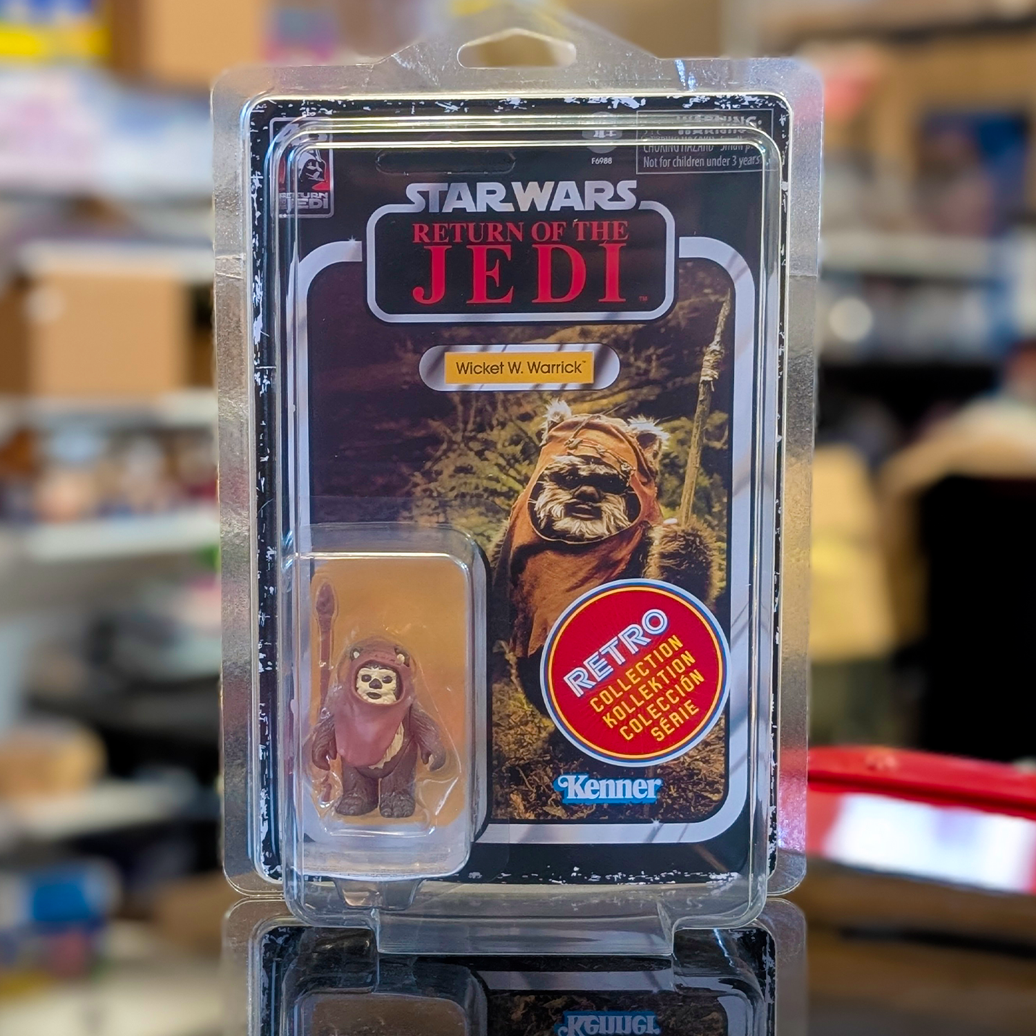 Wicket W. Warrick Star Wars Return of the Jedi Kenner Retro Collection action figure in original packaging