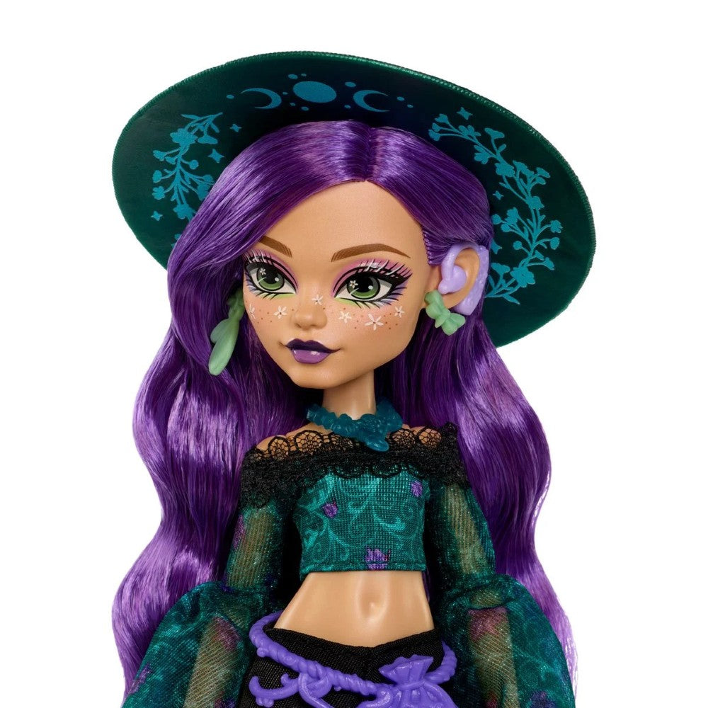 Willow Thorne Doll - Moonspell Magic by Monster High 10.5 Inces by Mattel with purple hair and green outfit