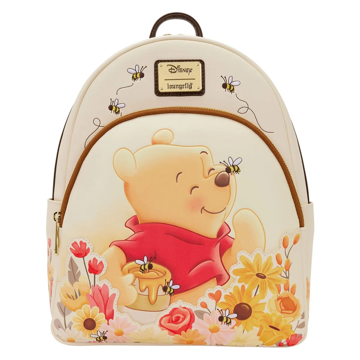Winnie the Pooh Floral Bee Mid-Size Backpack new in box by Disney with honey pot and floral design