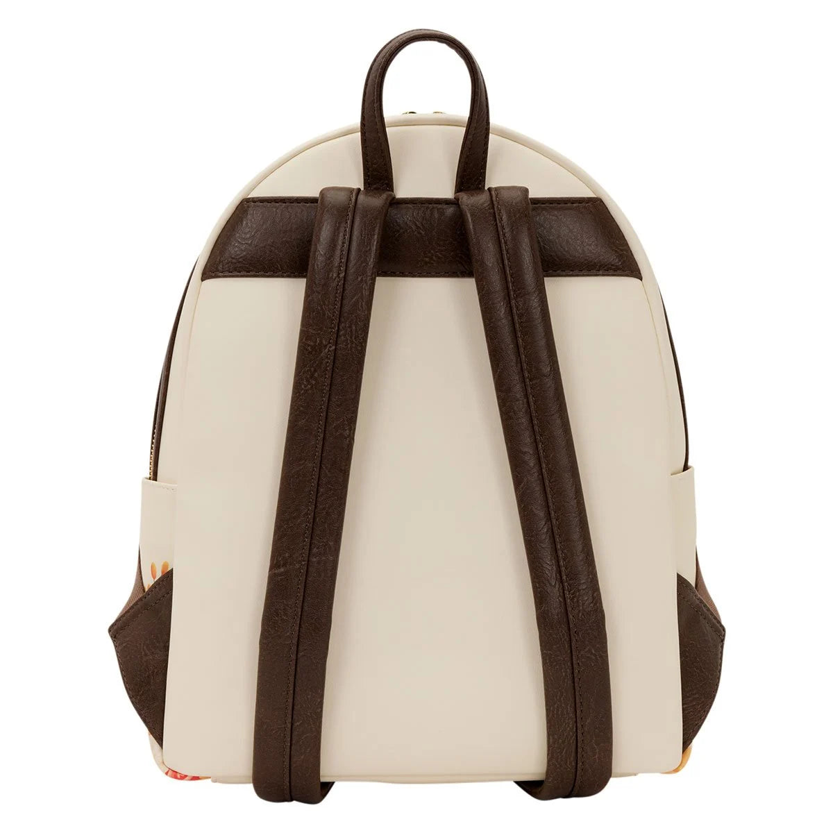Winnie the Pooh Floral Bee Mid-Size Backpack by Disney with dark brown straps and cream-colored back panel new collectible