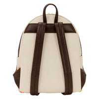 Winnie the Pooh Floral Bee Mid-Size Backpack by Disney with dark brown straps and cream-colored back panel new collectible