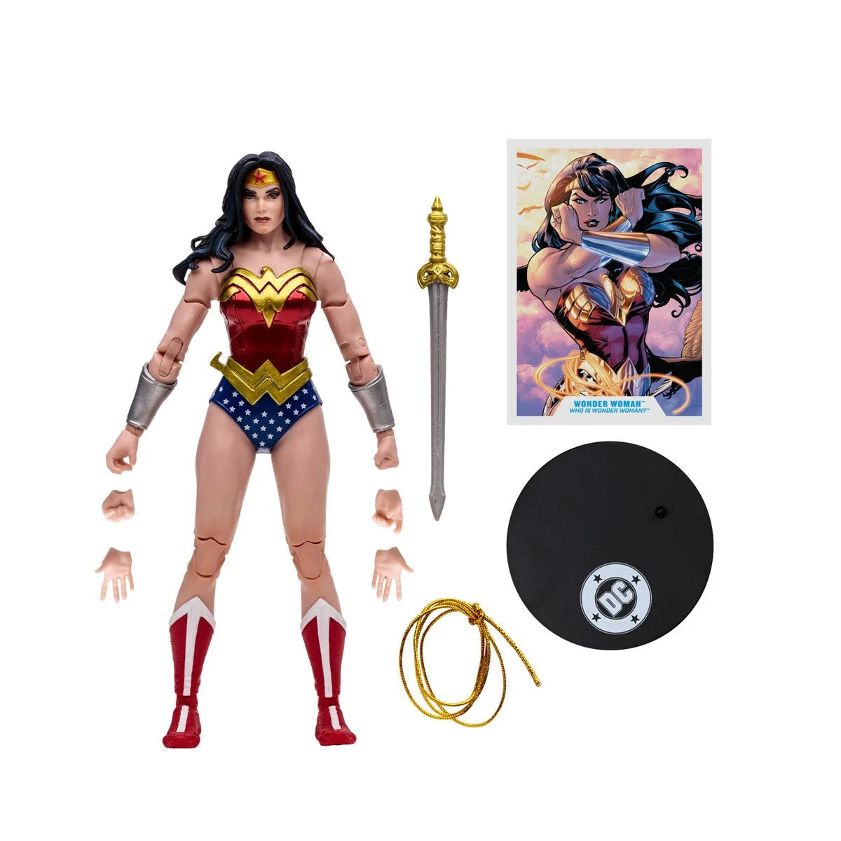 Wonder Woman Classic DC Multiverse McFarlane Vault Collection Wave 1 Action Figure McFarlane Toys with Sword and Lasso 7-Inch