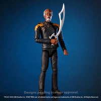 Worf Star Trek Picard Season 3 Action Figure by Master Replicas 4.5"" holding a sword