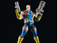 6-inch Hasbro Marvel Legends Cable action figure from X-Men '97 holding two futuristic guns on black background