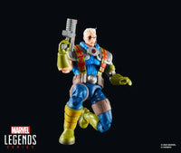 6-inch Hasbro Marvel Legends Cable action figure from X-Men 97 series in blue and green battle suit pose