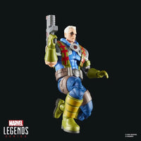6-inch Hasbro Marvel Legends Cable action figure from X-Men 97 series in blue and green outfit with weapon accessory