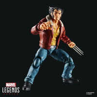 6-inch Marvel Legends Logan X-Men 97 action figure by Hasbro in red jacket with claws extended on black background