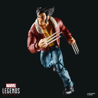 6-inch Hasbro Marvel Legends Logan action figure from X-Men 97 in detailed pose with claws extended on black background