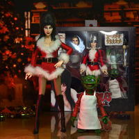 Elvira Very Scary Christmas - Mistress of the Dark 8-Inch Clothed Action Figure by Neca with holiday accessories new in box