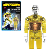 Time Traveler Micronauts Translucent YELLOW Super7 ReAction+ Action Figure new in box with silver head and chest details