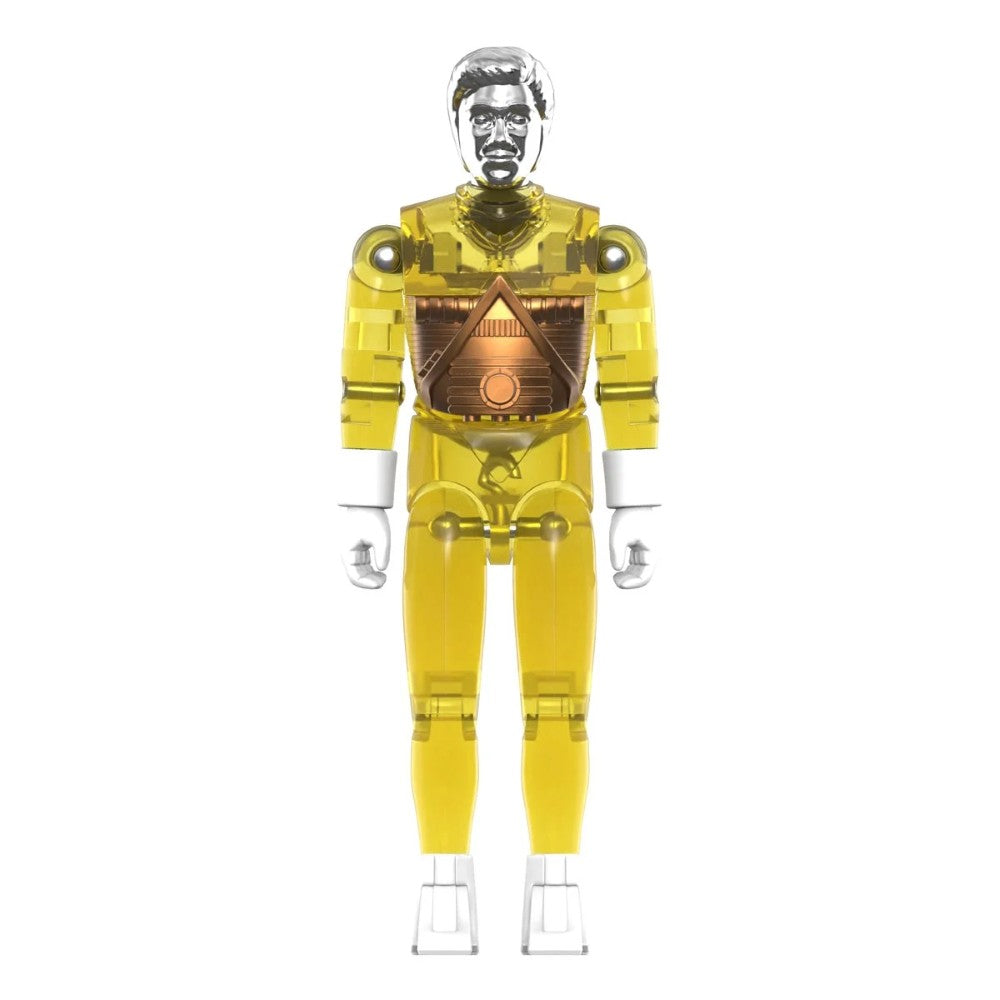 Time Traveler Micronauts Translucent YELLOW Super7 ReAction+ Action Figure new in box with clear yellow body and copper chest detail