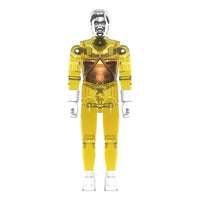 Time Traveler Micronauts Translucent YELLOW Super7 ReAction+ Action Figure new in box with clear yellow body and copper chest detail