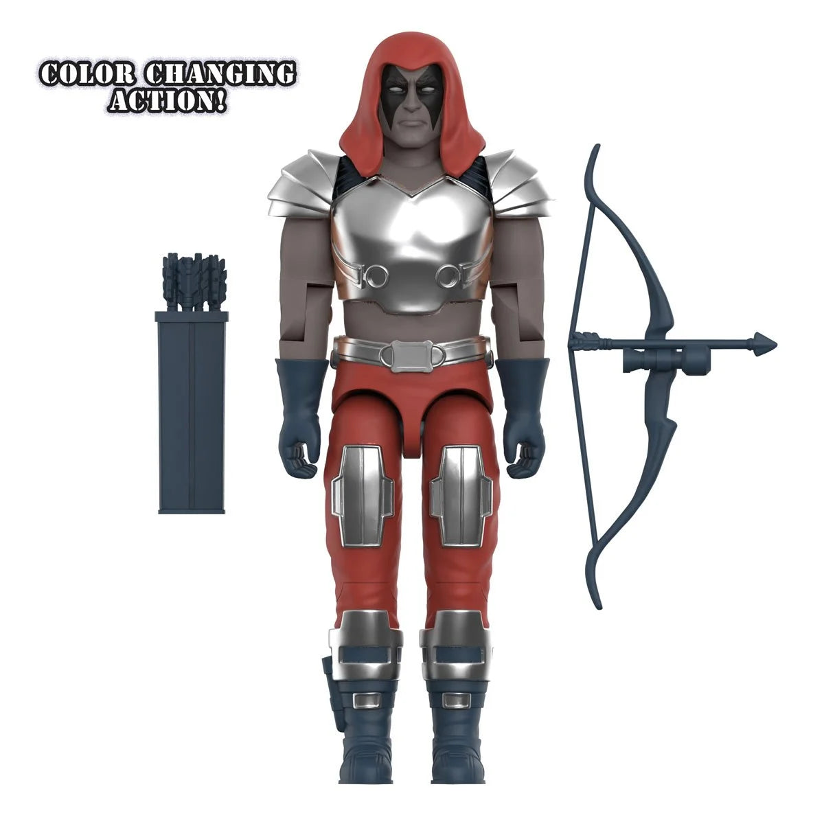 Zartan GI Joe Comic ReAction Plus 1:18 Scale 3 3/4-Inch Action Figure by Super7 with bow and arrow accessories