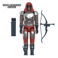 Zartan GI Joe Comic ReAction Plus 1:18 Scale 3 3/4-Inch Action Figure by Super7 with bow and arrow accessories