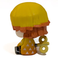 Demon Slayer Petatto Clockwork Mini Figures U-Pick Bushiroad Character Choice by Go Figment showing wind-up figure back with yellow hair and pattern