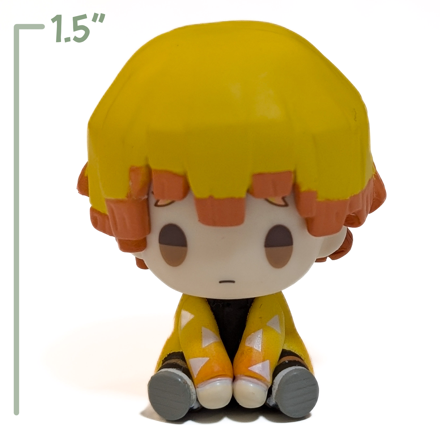 Demon Slayer Petatto Clockwork Mini Figures U-Pick Bushiroad Character Choice by Go Figment featuring sitting figure with yellow patterned jacket