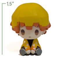 Demon Slayer Petatto Clockwork Mini Figures U-Pick Bushiroad Character Choice by Go Figment featuring sitting figure with yellow patterned jacket