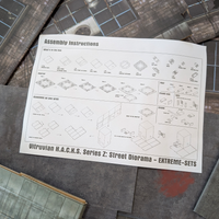 Assembly instructions for Vitruvian H.A.C.K.S. Zombie Land Complete Set Diorama and 10 Z-Series Action Figure Lot by Boss Fight Studio Llc.