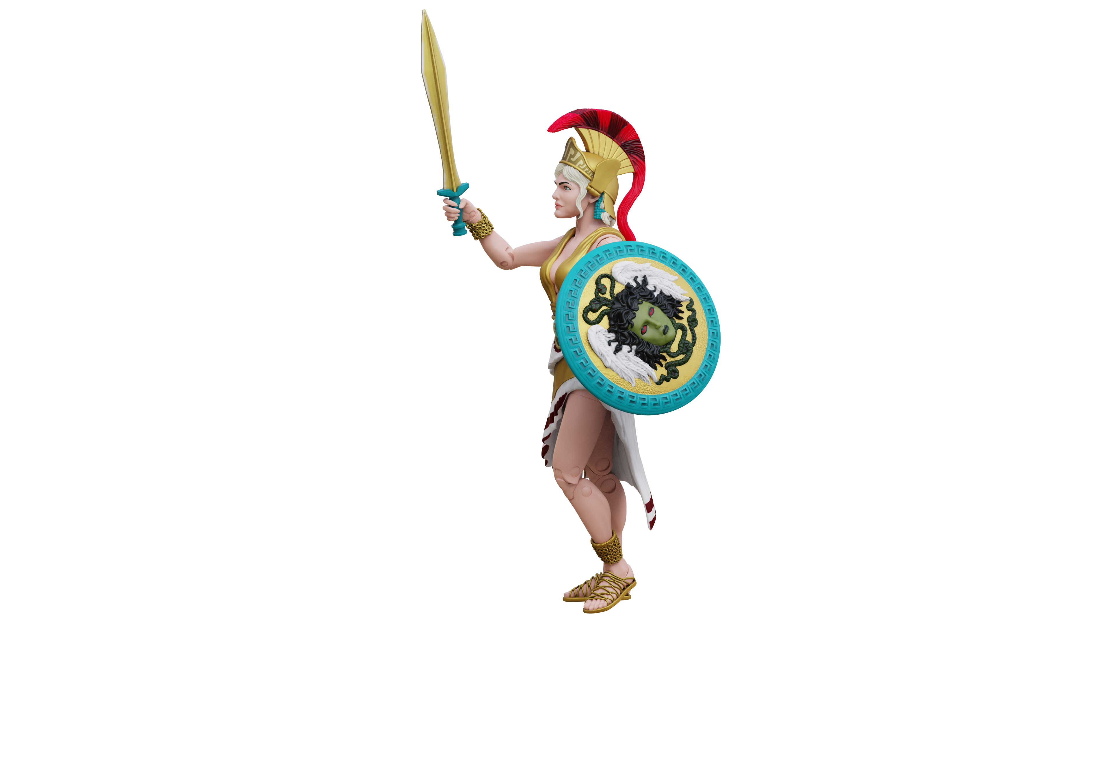 Vitruvian H.A.C.K.S. Action Figure – Athena 10th Anniversary Edition – Legendary Greek Warrior Goddess 1:18 Scale new in box by Boss Fight Studio Llc