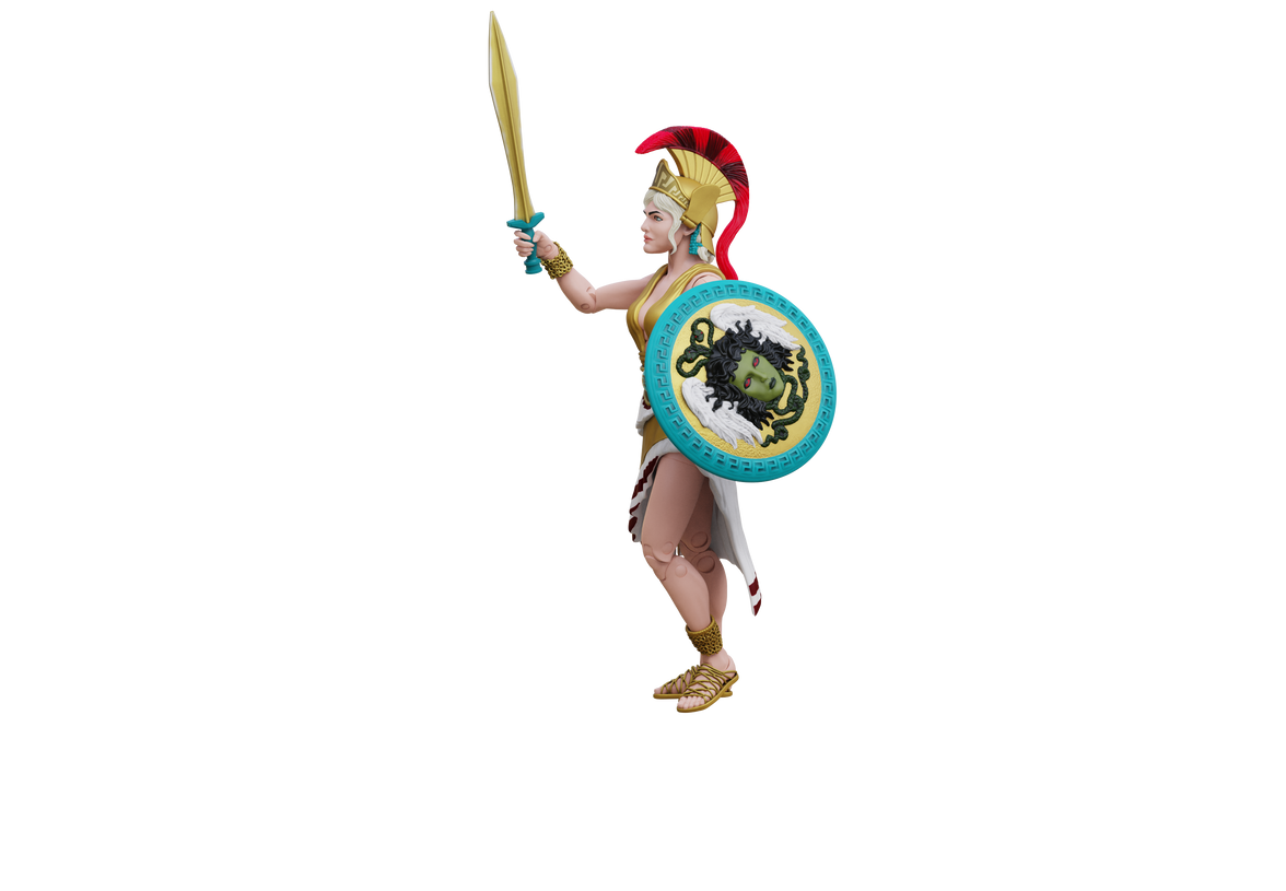 Vitruvian H.A.C.K.S. Action Figure – Athena 10th Anniversary Edition – Legendary Greek Warrior Goddess 1:18 Scale new in box by Boss Fight Studio Llc