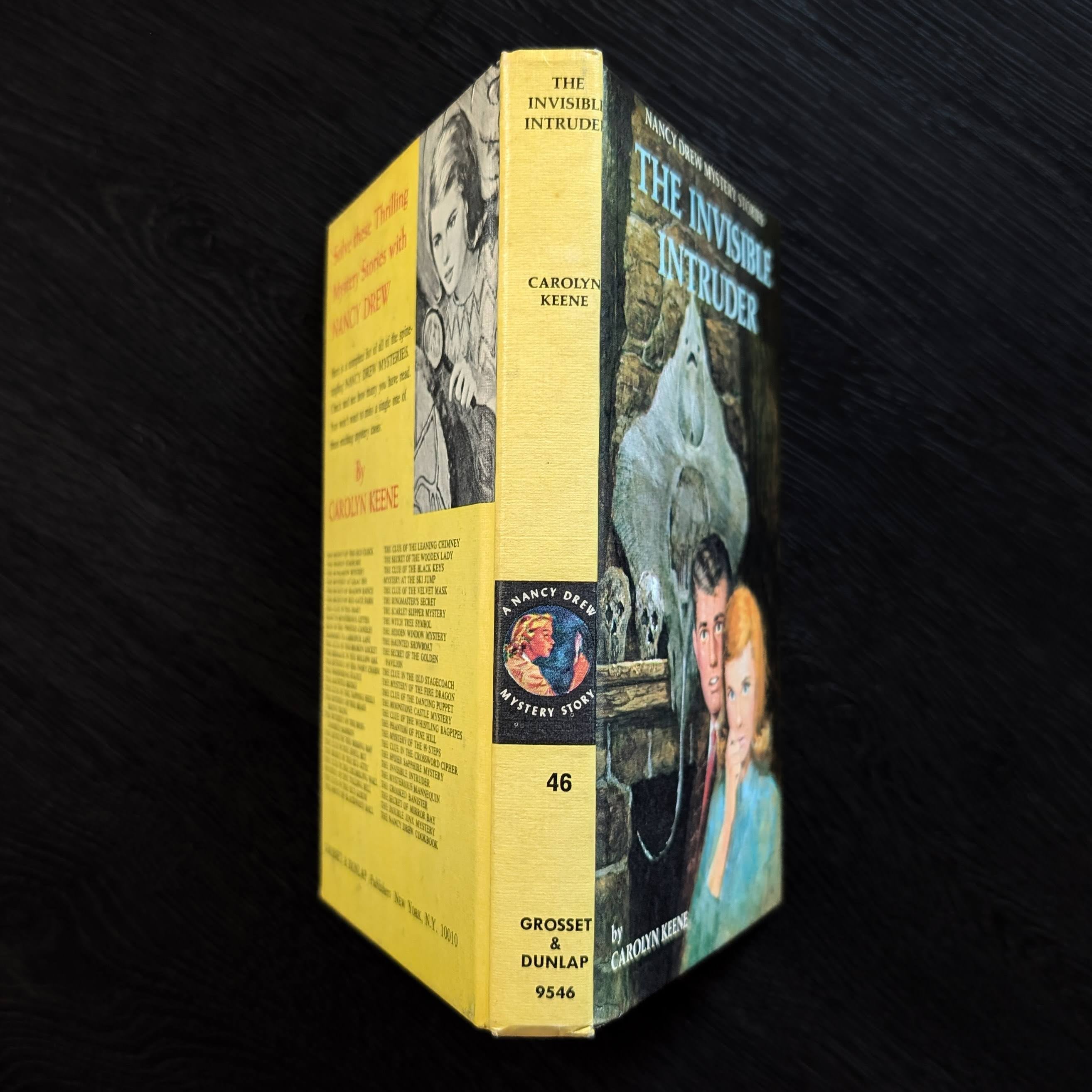 46 The Invisible Intruder Nancy Drew Mystery Books -1969 (white-endpages) vintage hardcover by Grosset & Dunlap, Inc.
