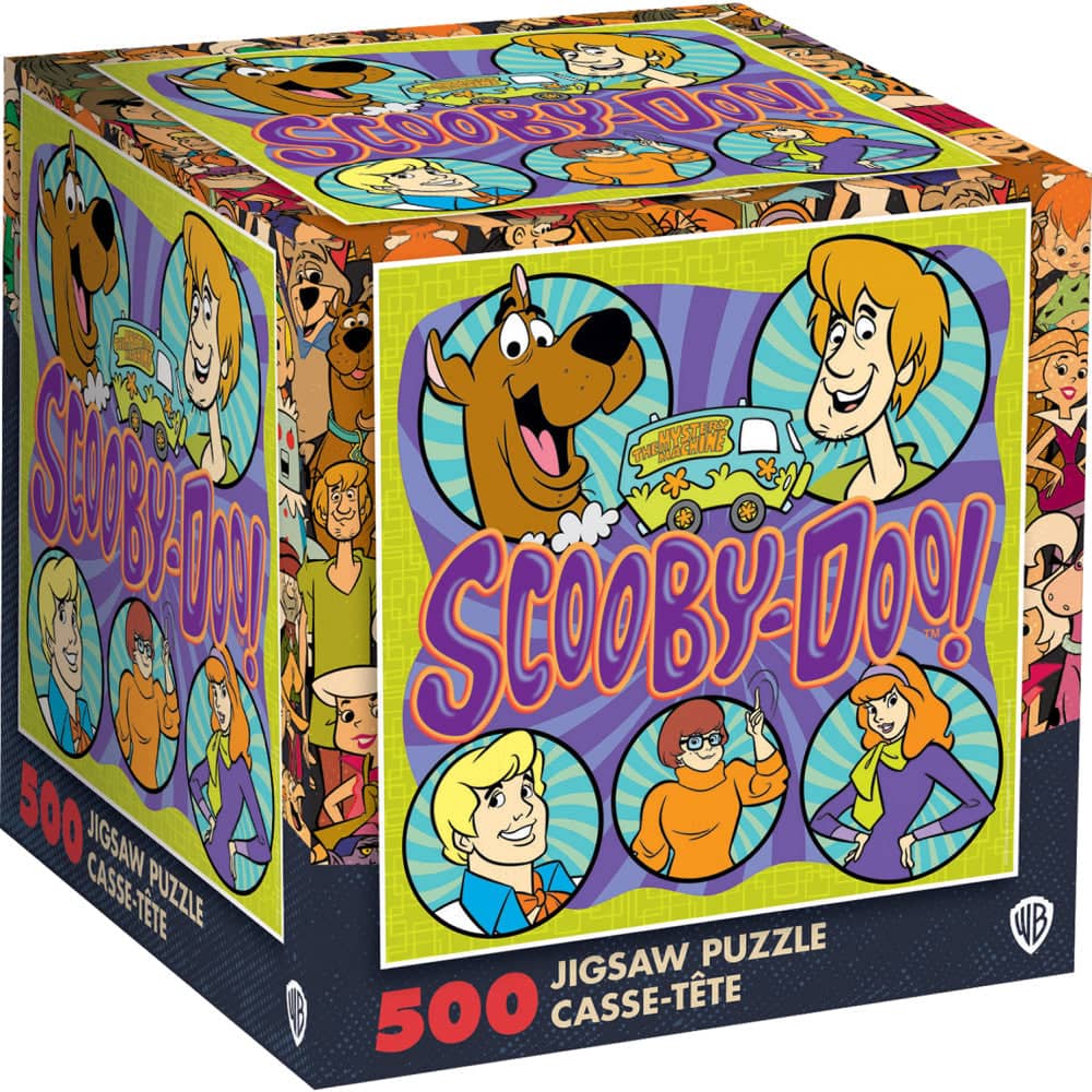 Scooby Doo Jigsaw Puzzle Cube Master Pieces 500 Pieces featuring classic characters by Master Pieces collectible puzzle