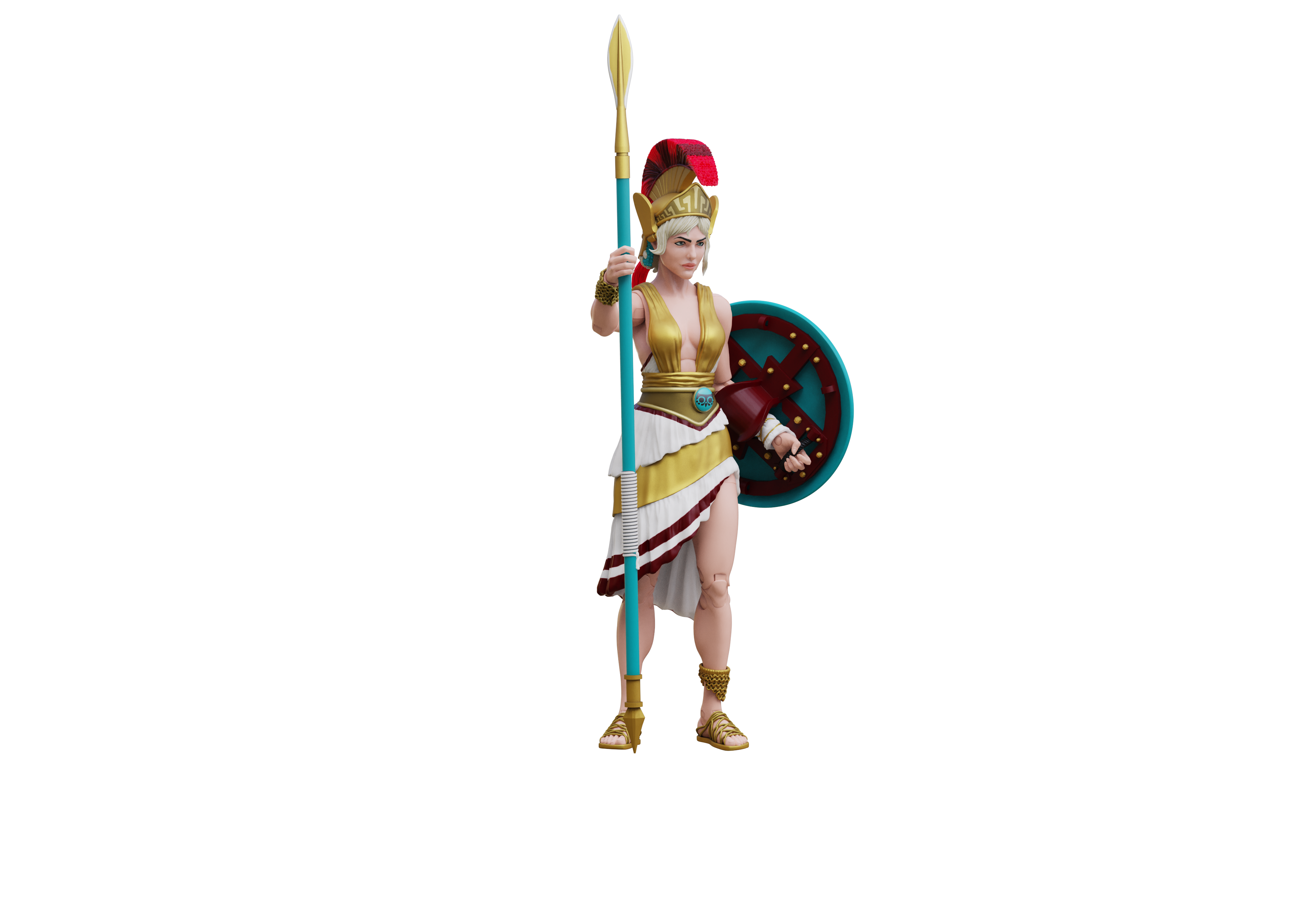 Vitruvian H.A.C.K.S. Action Figure – Athena 10th Anniversary Edition – Legendary Greek Warrior Goddess 1:18 Scale by Boss Fight Studio Llc new in box