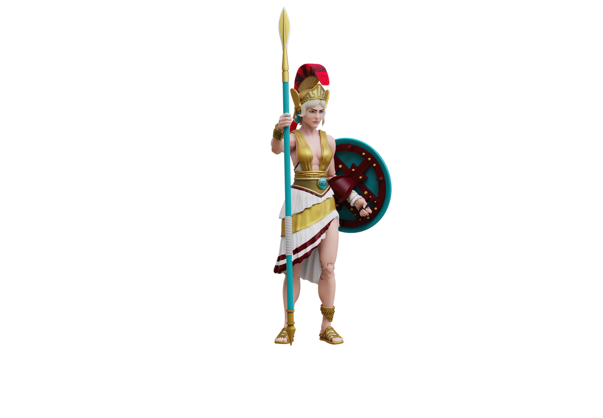 Vitruvian H.A.C.K.S. Action Figure – Athena 10th Anniversary Edition – Legendary Greek Warrior Goddess 1:18 Scale by Boss Fight Studio Llc new in box